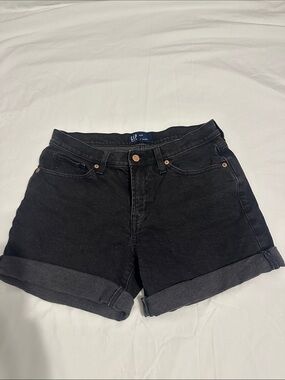GAP Black Rolled Cuff Denim Women's Shorts